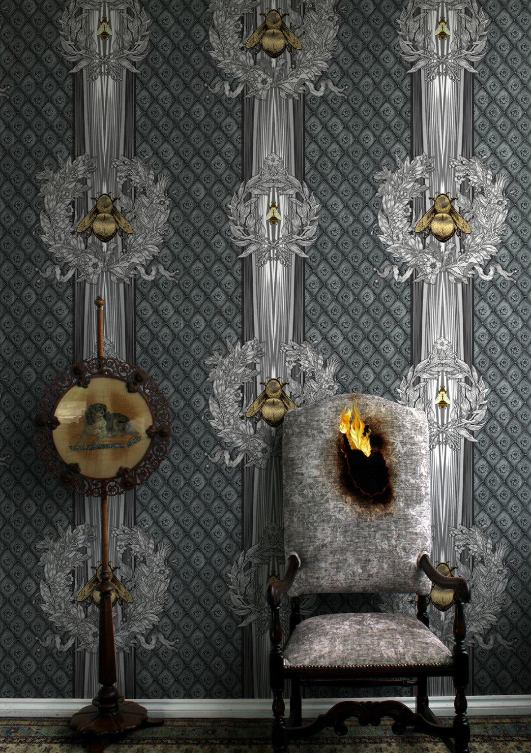 Civic Bee Wallpaper by Timorous Beasties