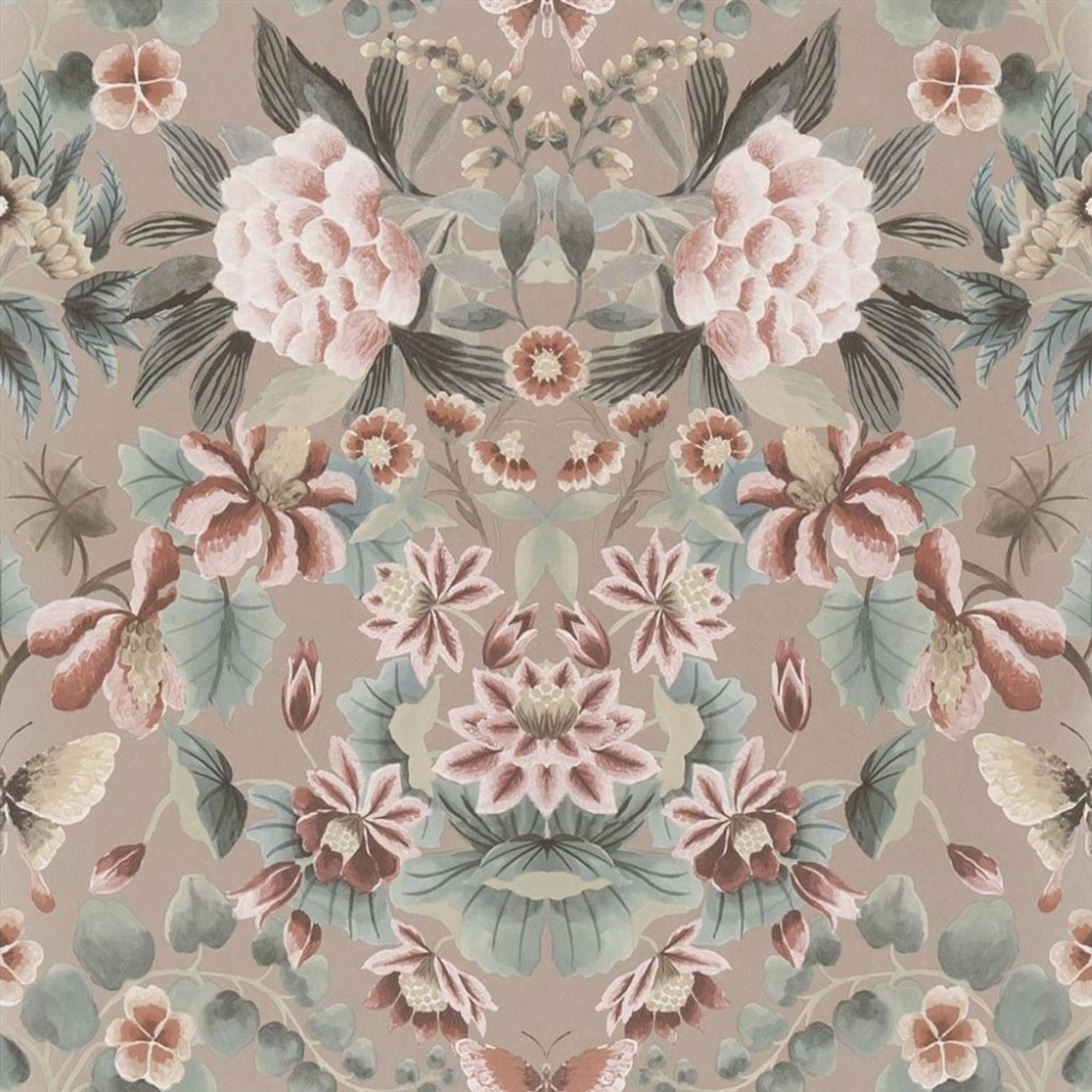Ikebana Damask Wallpaper by Designers Guild