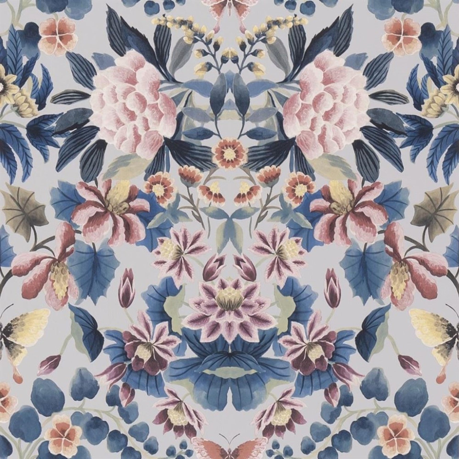 Ikebana Damask Wallpaper by Designers Guild