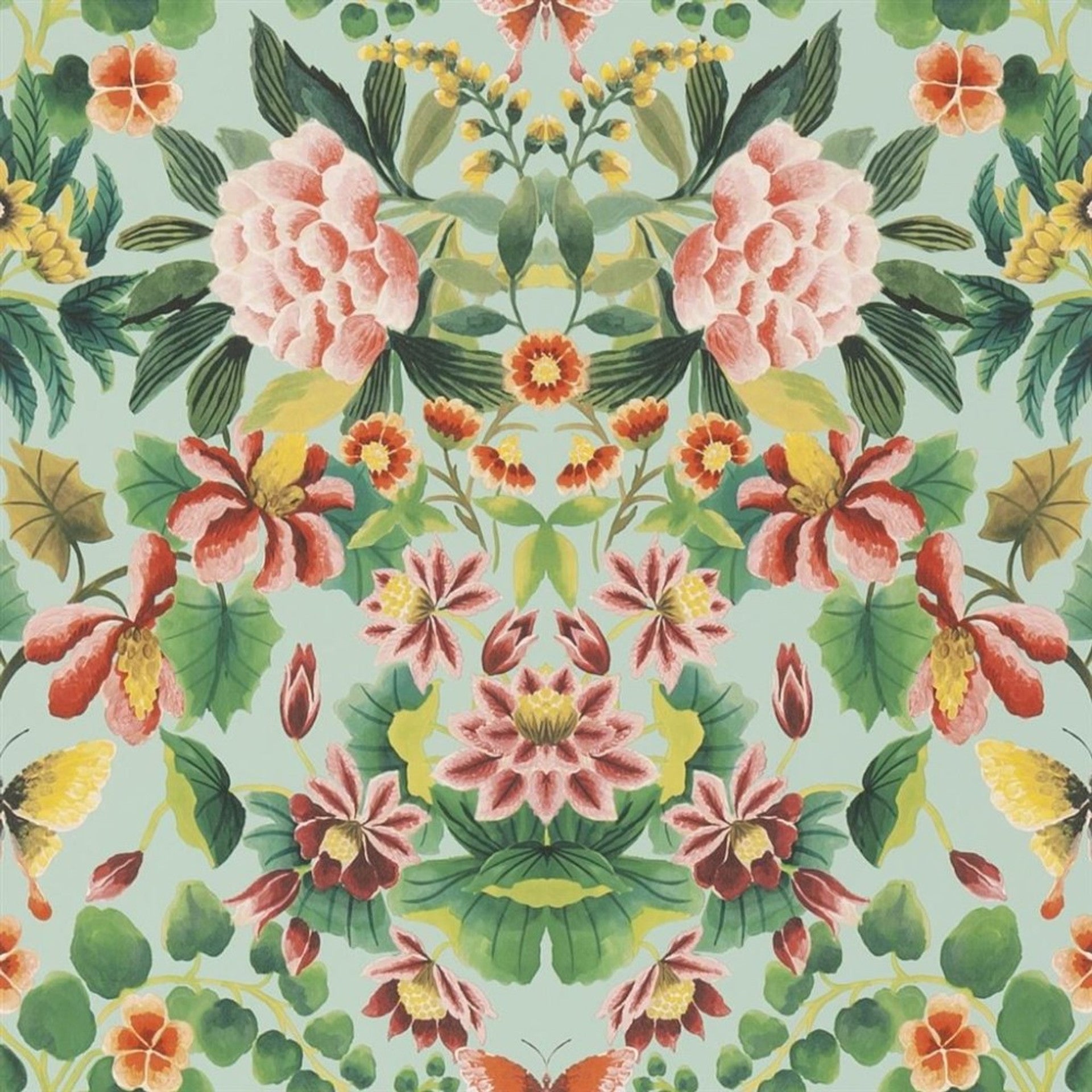Ikebana Damask Wallpaper by Designers Guild
