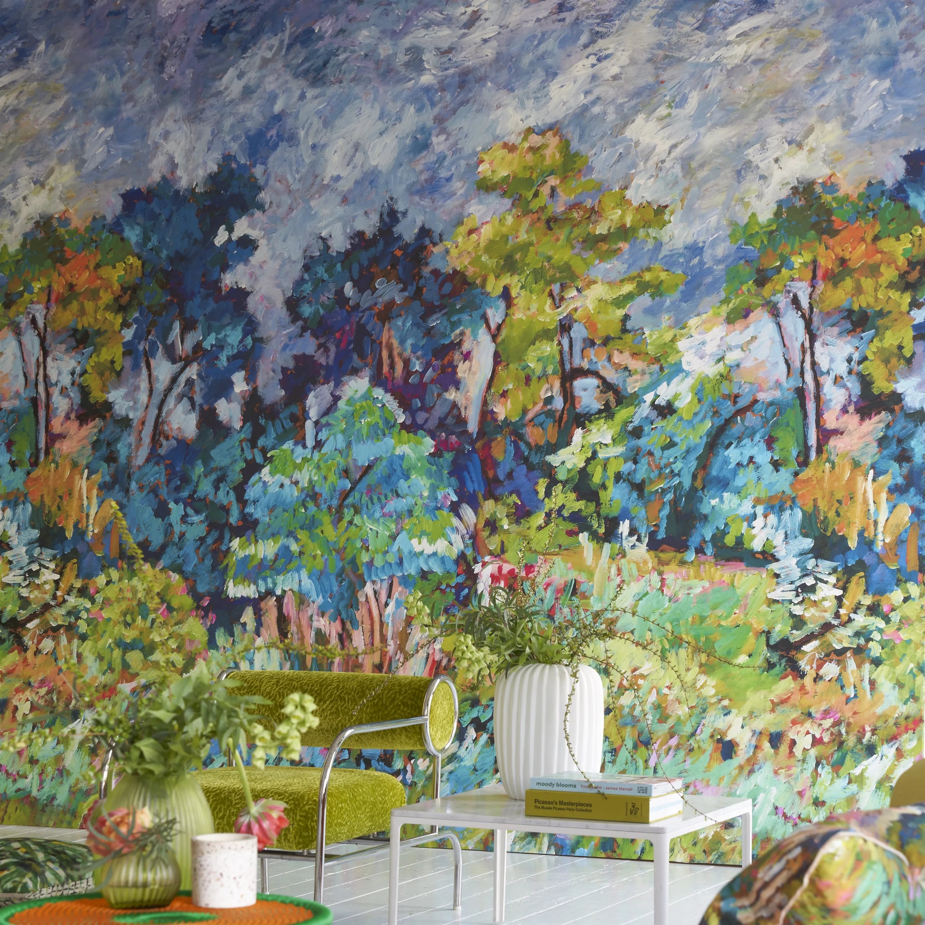 Foret Impressioniste Wallpaper by Designers Guild