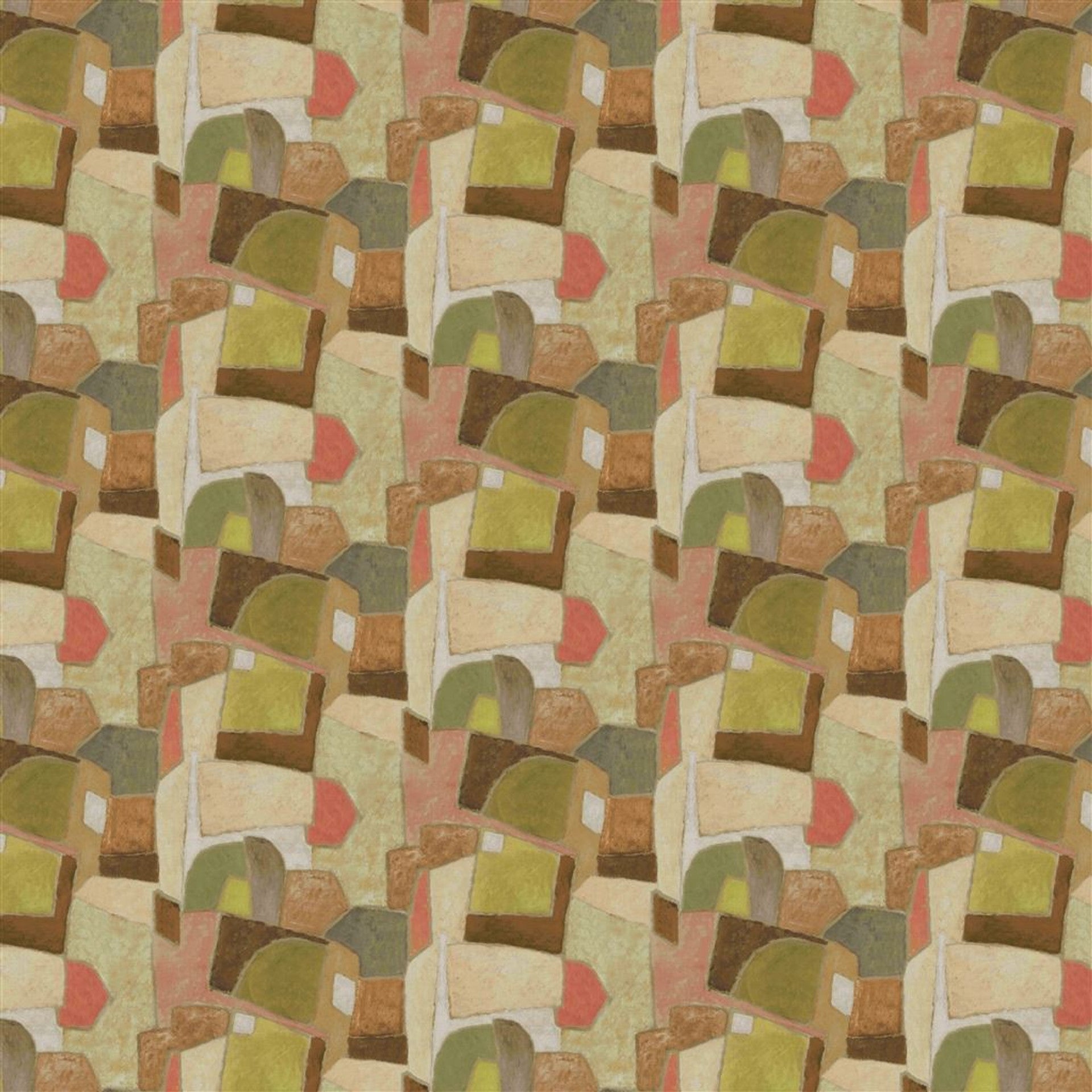 Clay Collage Wallpaper Panel by Designers Guild