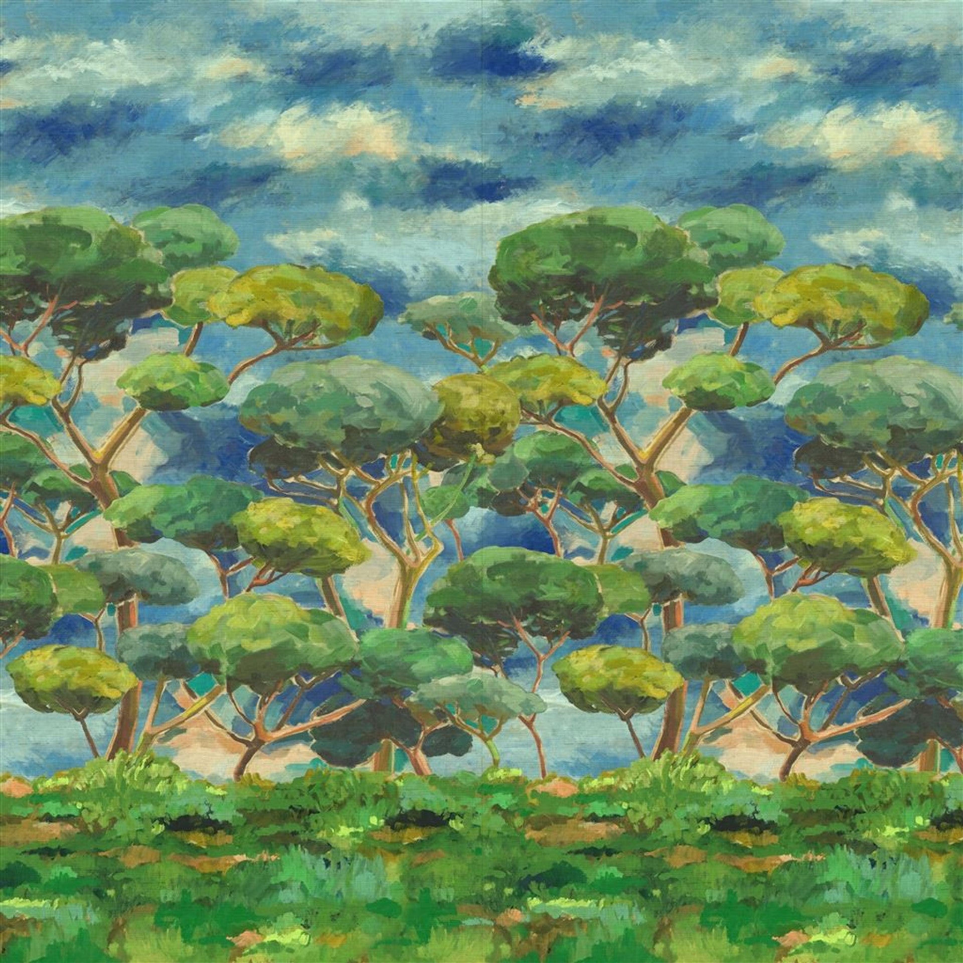 Matsu Grasscloth Wallpaper Panel by Designers Guild