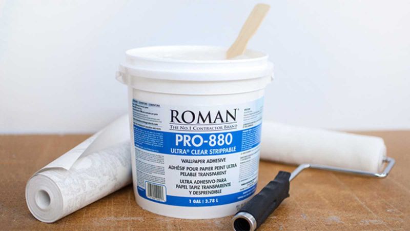 Roman Pro-880 Ultra Clear Strippable Wallpaper Adhesive Glue