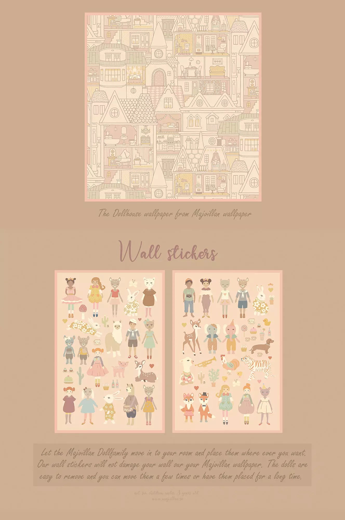 Dollhouse Wall Stickers by Majvillan