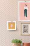 Herringbone Wallpaper by Majvillan