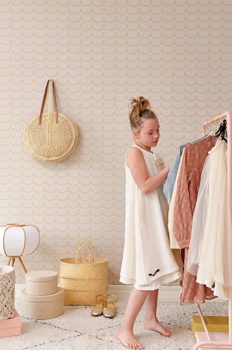 Drop Curtain Wallpaper by Majvillan