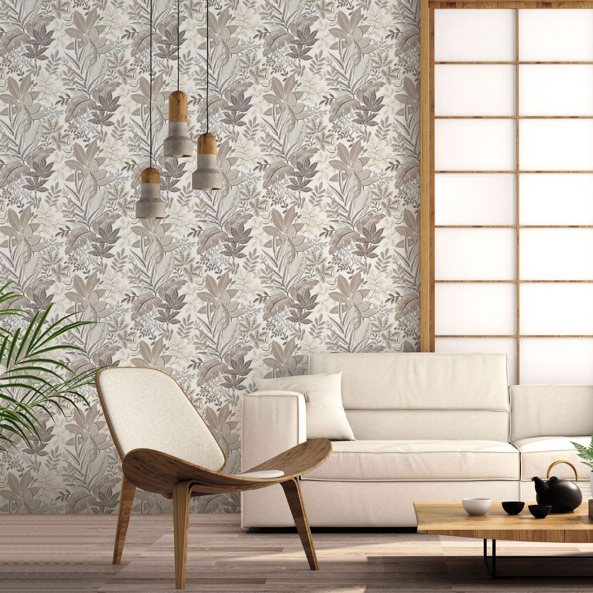 Foliage Wallpaper by Galerie (Into The Wild Collection)