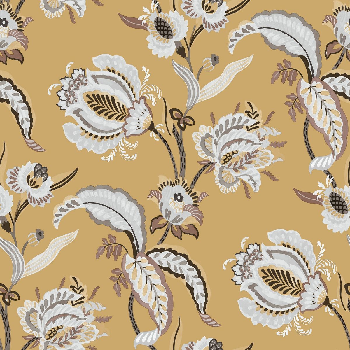 Abstract Floral Wallpaper by Galerie (Into The Wild Collection)