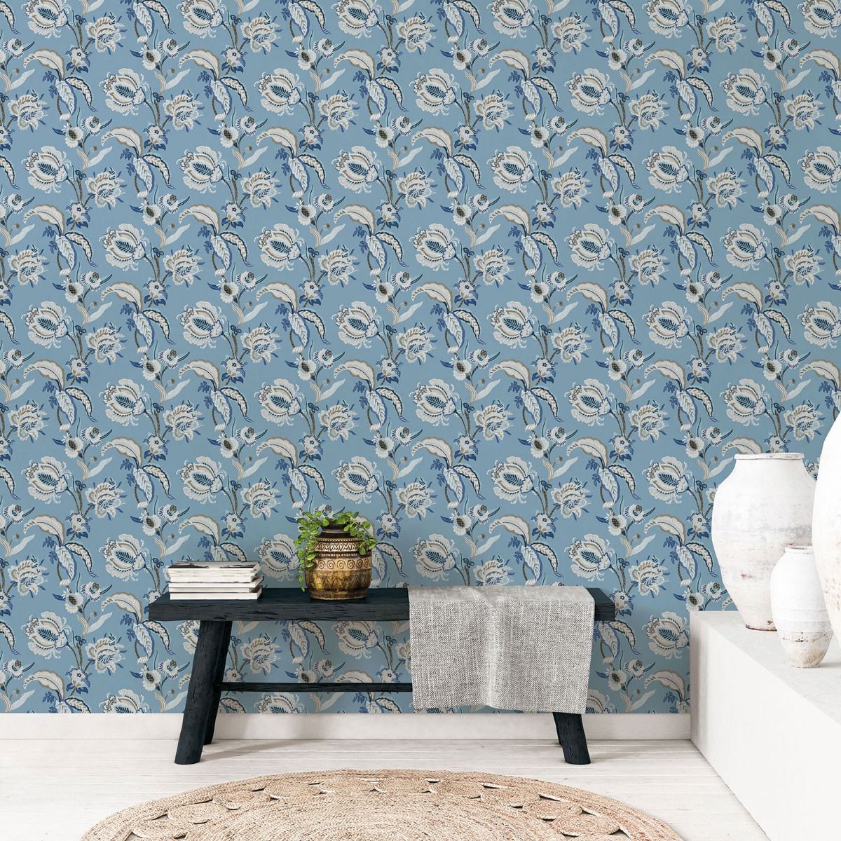 Abstract Floral Wallpaper by Galerie (Into The Wild Collection)