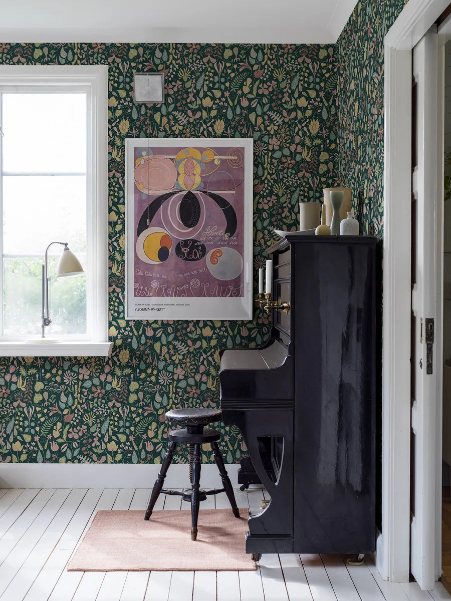 Stig Lindberg Herbarium Wallpaper by BoråsTapeter