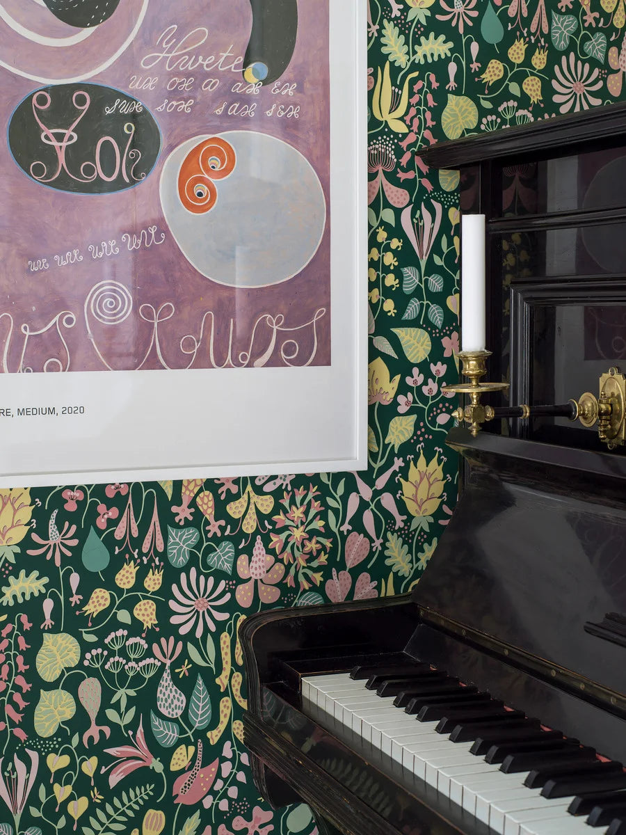 Stig Lindberg Herbarium Wallpaper by BoråsTapeter