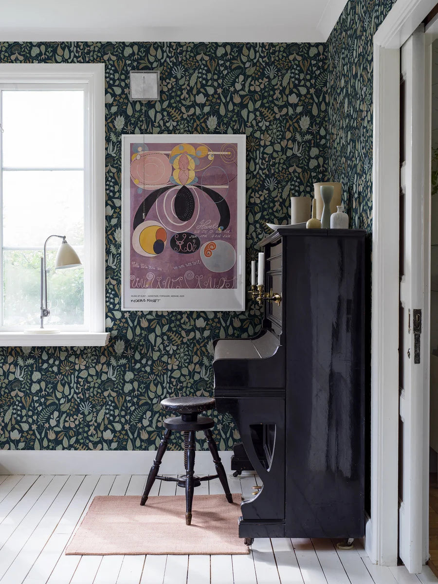 Stig Lindberg Herbarium Wallpaper by BoråsTapeter