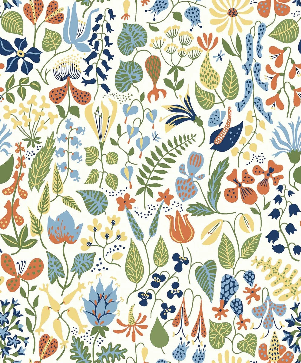 Stig Lindberg Herbarium Wallpaper by BoråsTapeter