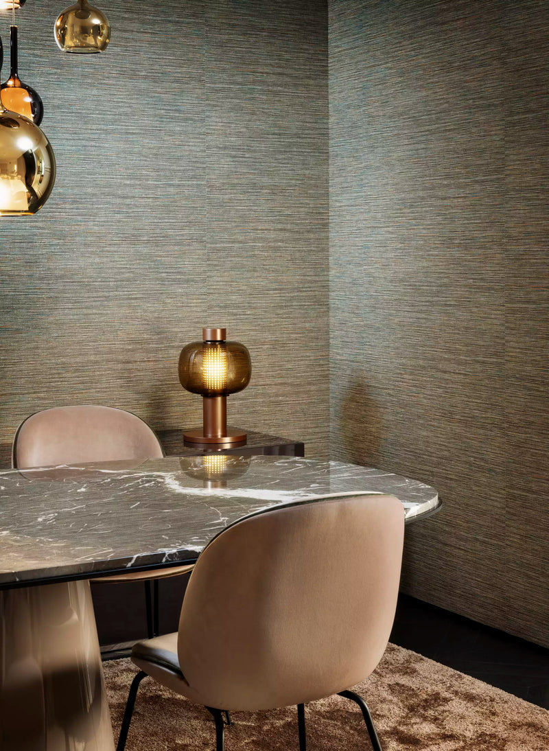 La Prairie Faux Grasscloth Wallpaper by Arte