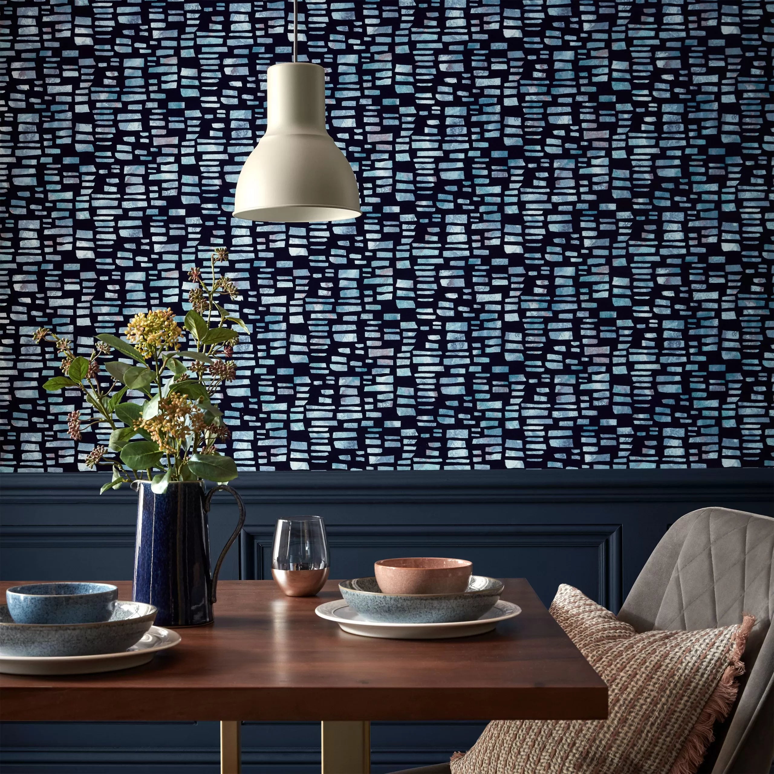 Fusion Luxury Flock Wallpaper by 1838