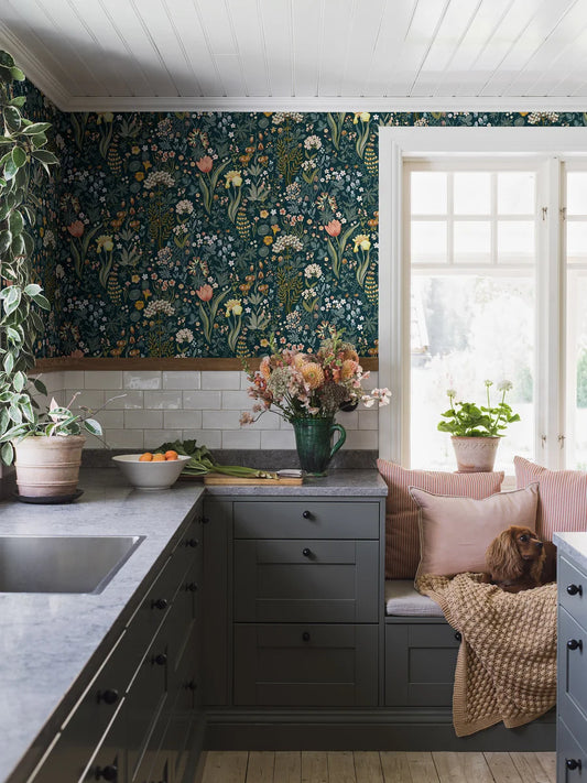 Blomsterhav Wallpaper by BoråsTapeter