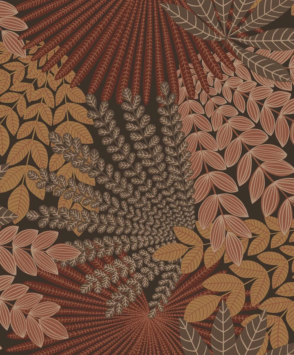 Velvet Leaves Wallpaper by BoråsTapeter