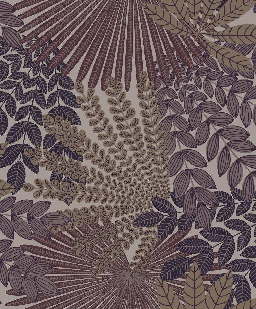 Velvet Leaves Wallpaper by BoråsTapeter