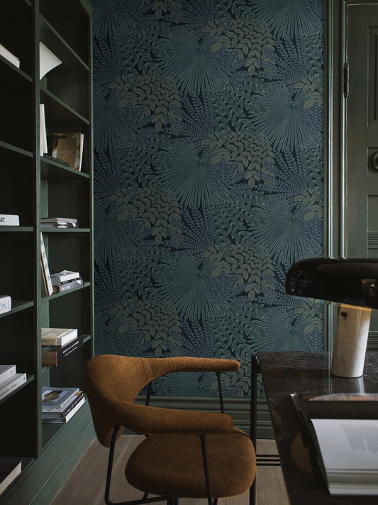 Velvet Leaves Wallpaper by BoråsTapeter