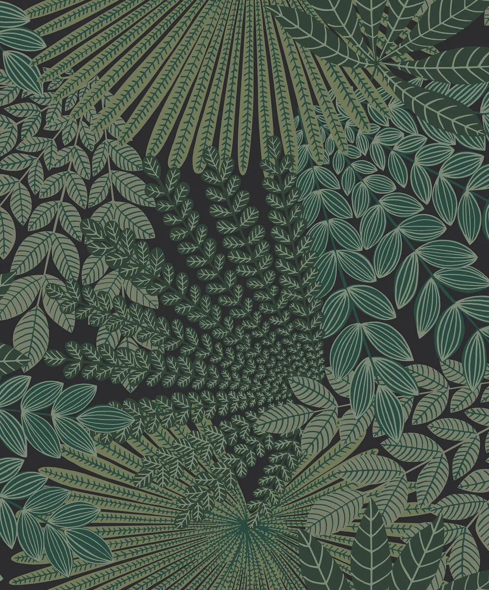 Velvet Leaves Wallpaper by BoråsTapeter