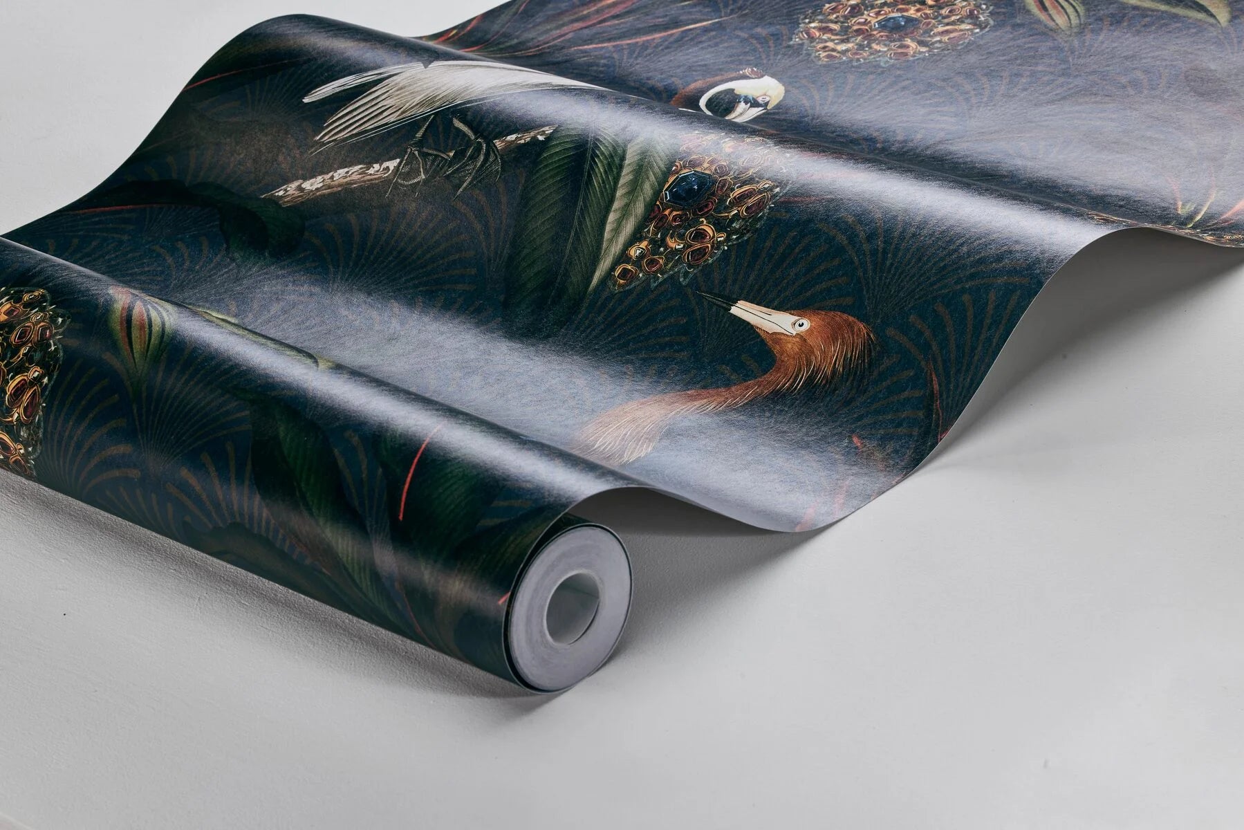 Sapphire Birds Wallpaper by BoråsTapeter