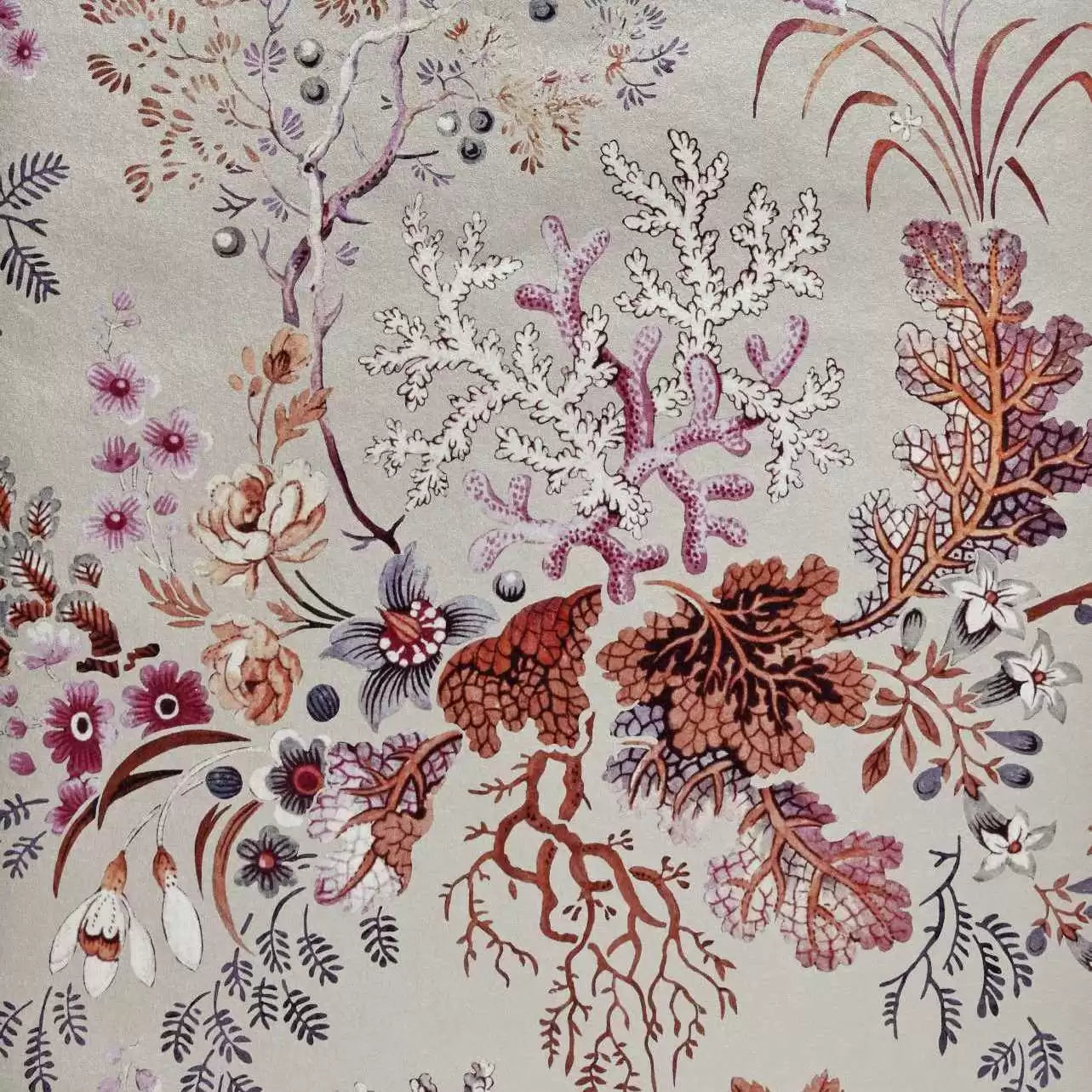 Kilburn's Coral Reef Wallpaper by 1838 V&A Decorative Papers Collection II
