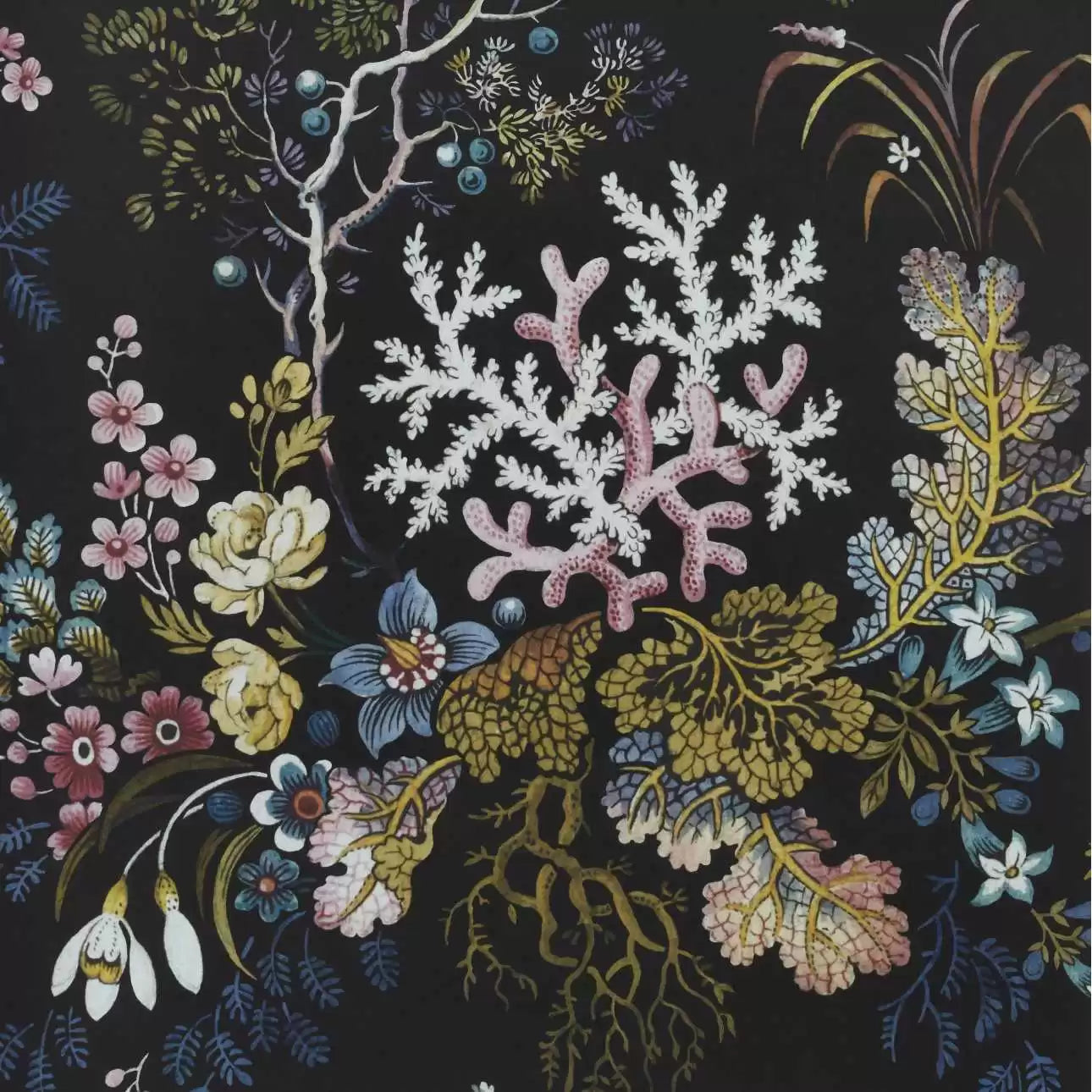 Kilburn's Coral Reef Wallpaper by 1838 V&A Decorative Papers Collection II