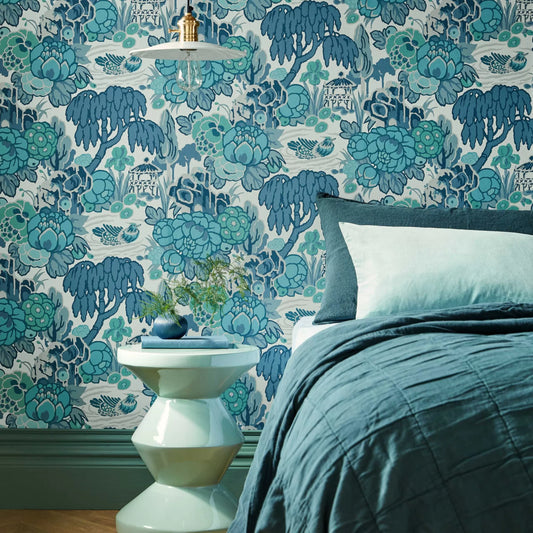 Mandarin Garden Wallpaper V&A and 1838 Collaboration