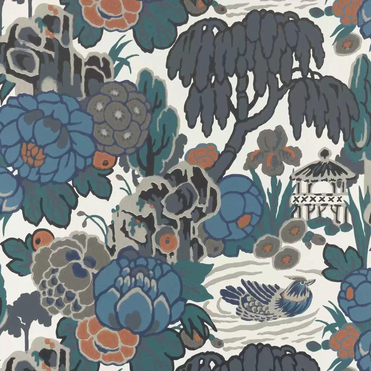 Mandarin Garden Wallpaper V&A and 1838 Collaboration