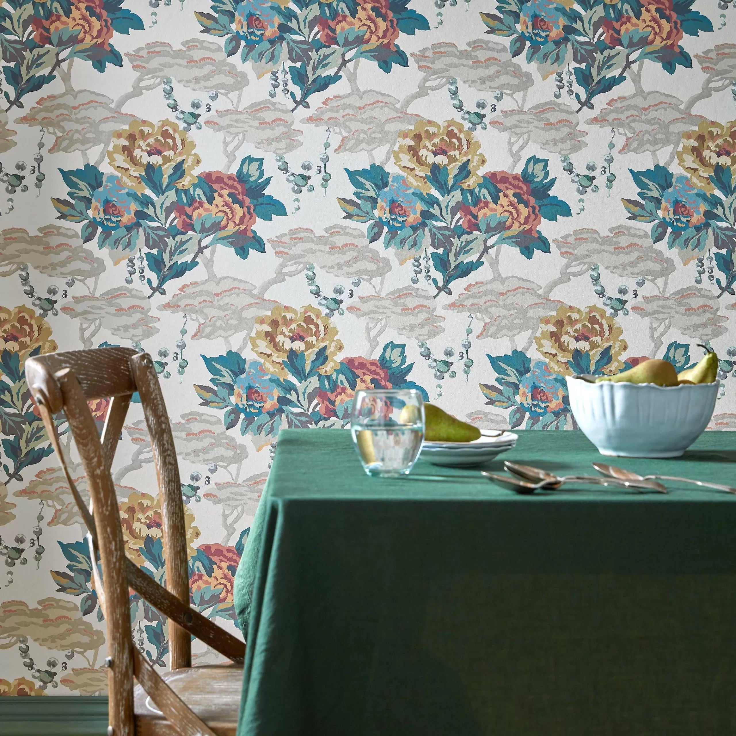 Paeonia Wallpaper by 1838 V&A Decorative Paper Collection
