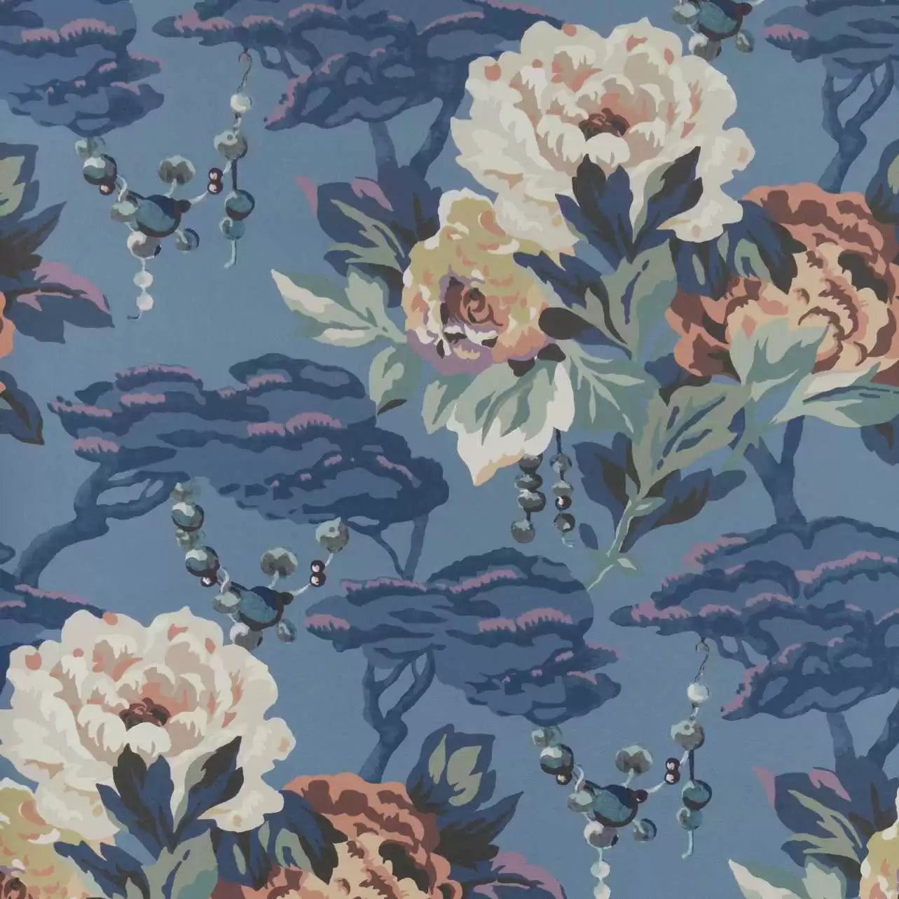 Paeonia Wallpaper by 1838 V&A Decorative Paper Collection
