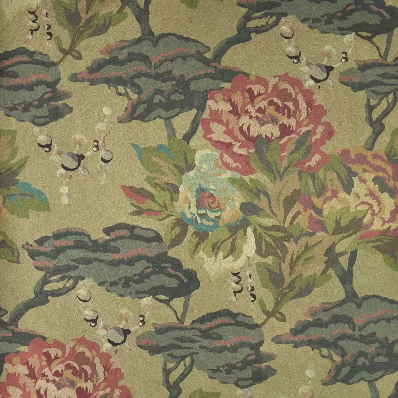 Paeonia Wallpaper by 1838 V&A Decorative Paper Collection