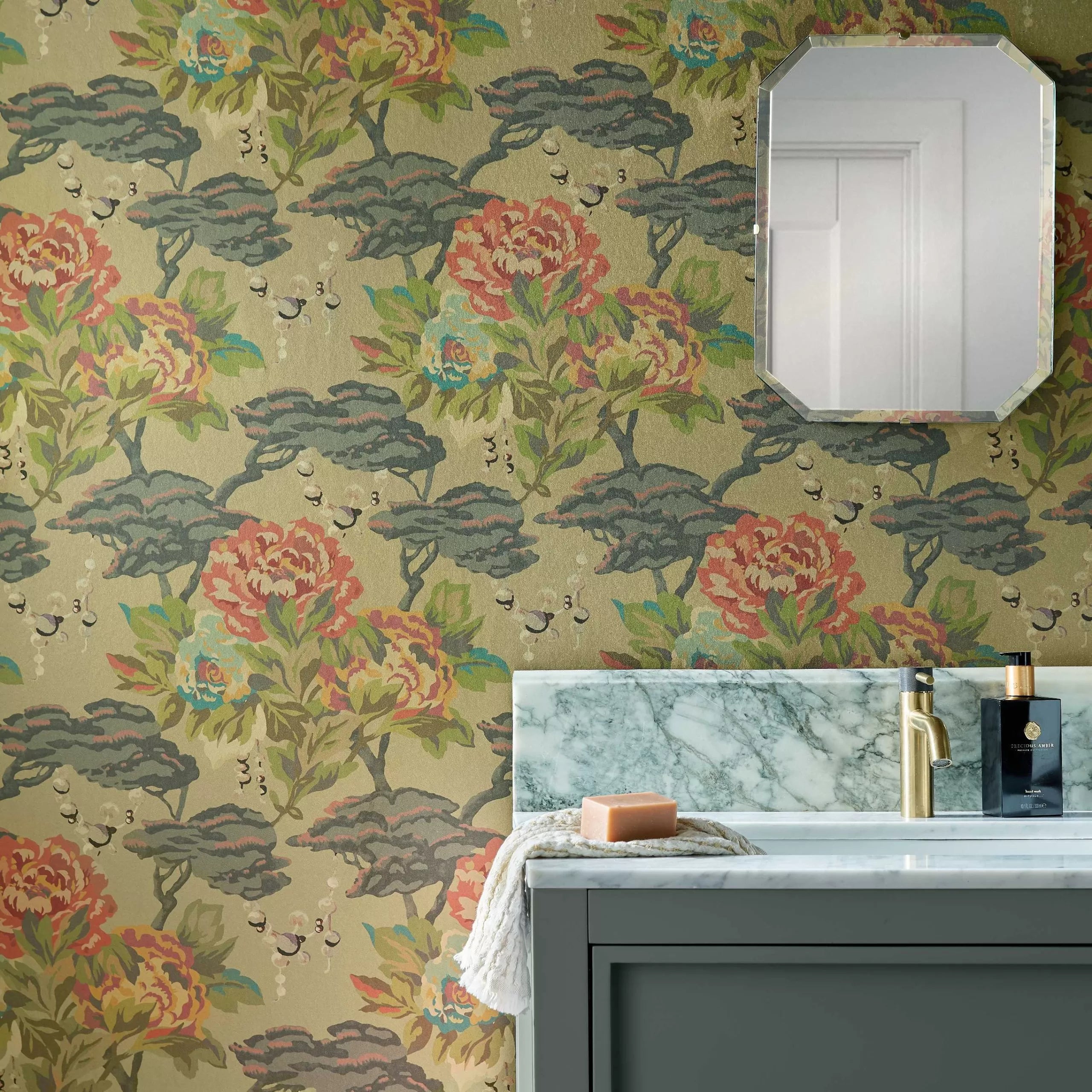 Paeonia Wallpaper by 1838 V&A Decorative Paper Collection