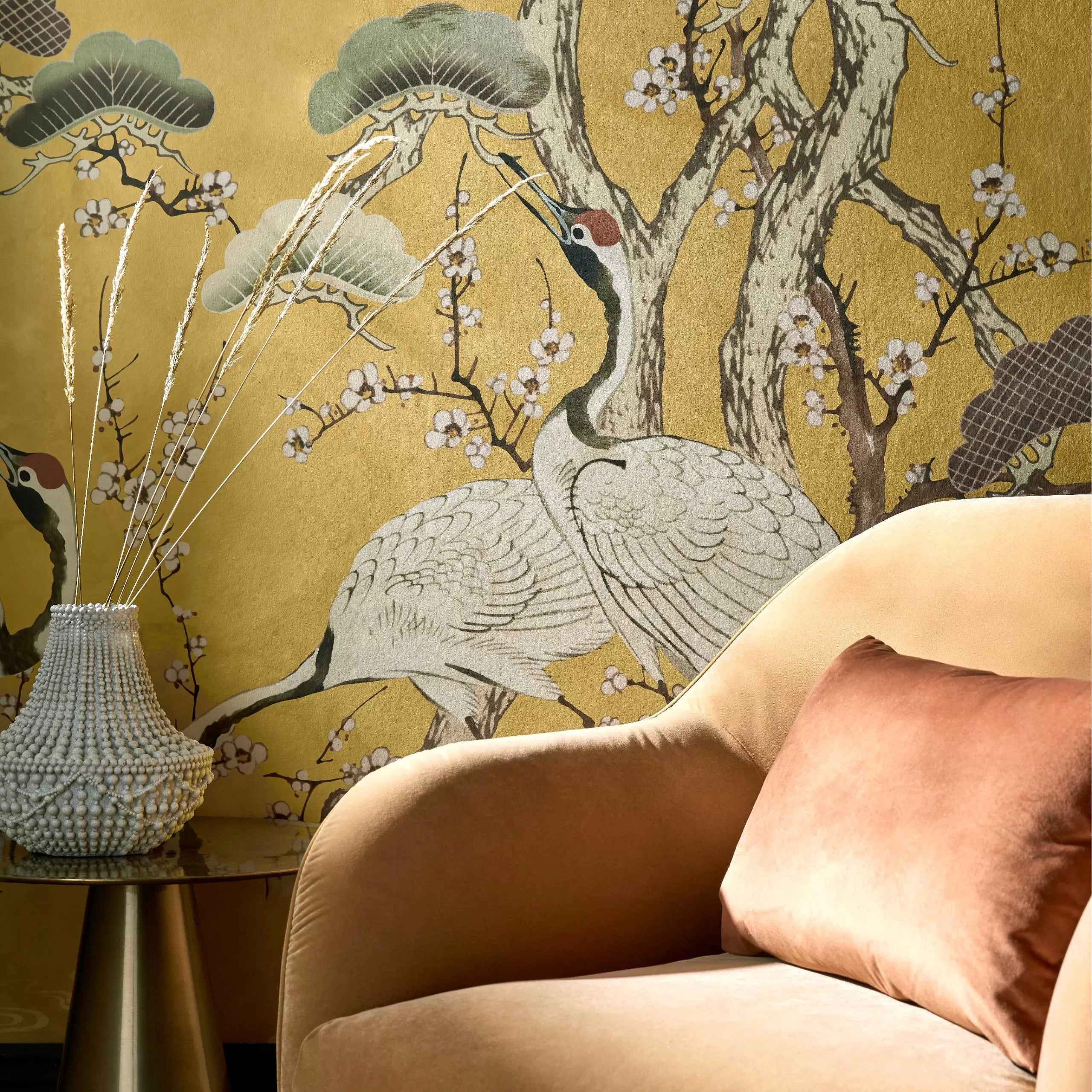 Kyoto Blossom Mural Wallpaper By 1838 V&A Decorative Papers Collection II