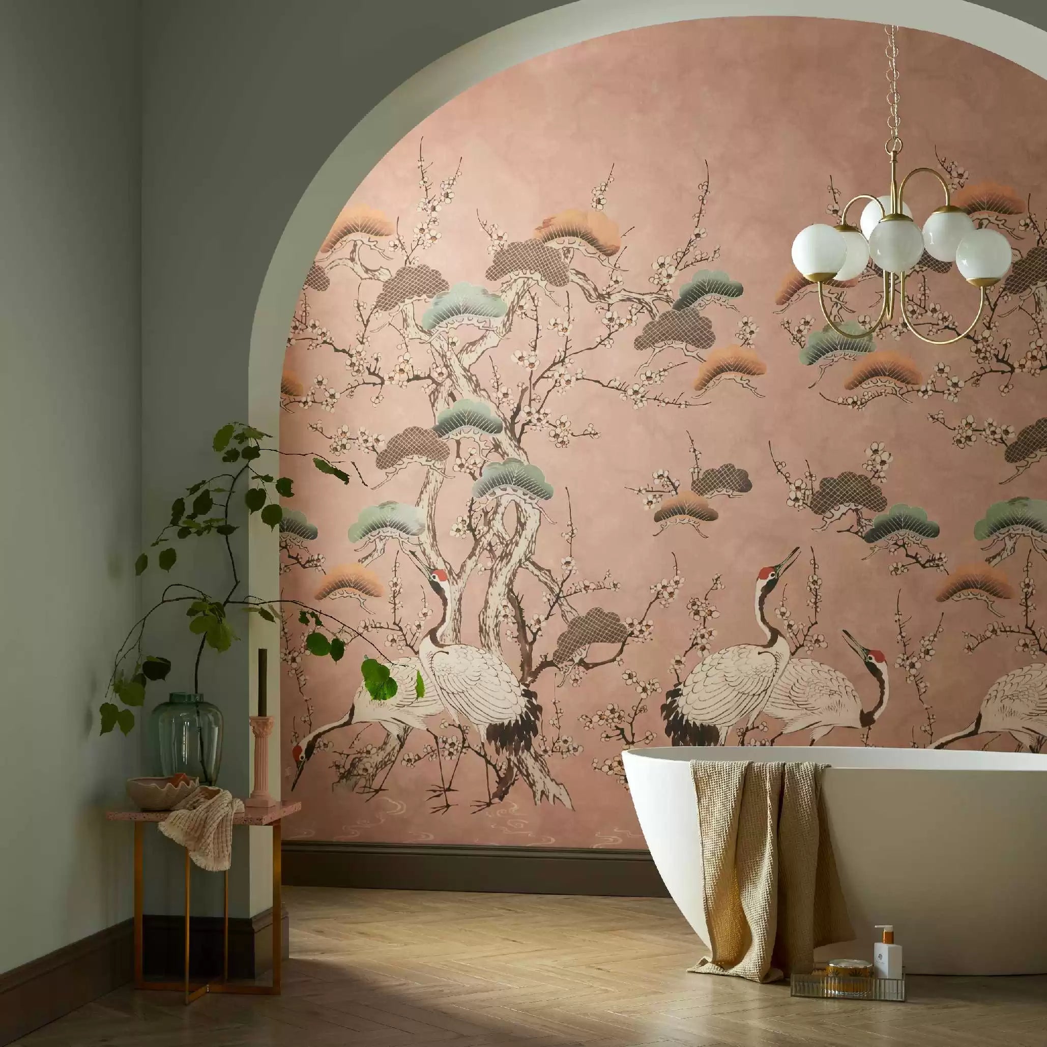 Kyoto Blossom Mural Wallpaper By 1838 V&A Decorative Papers Collection II