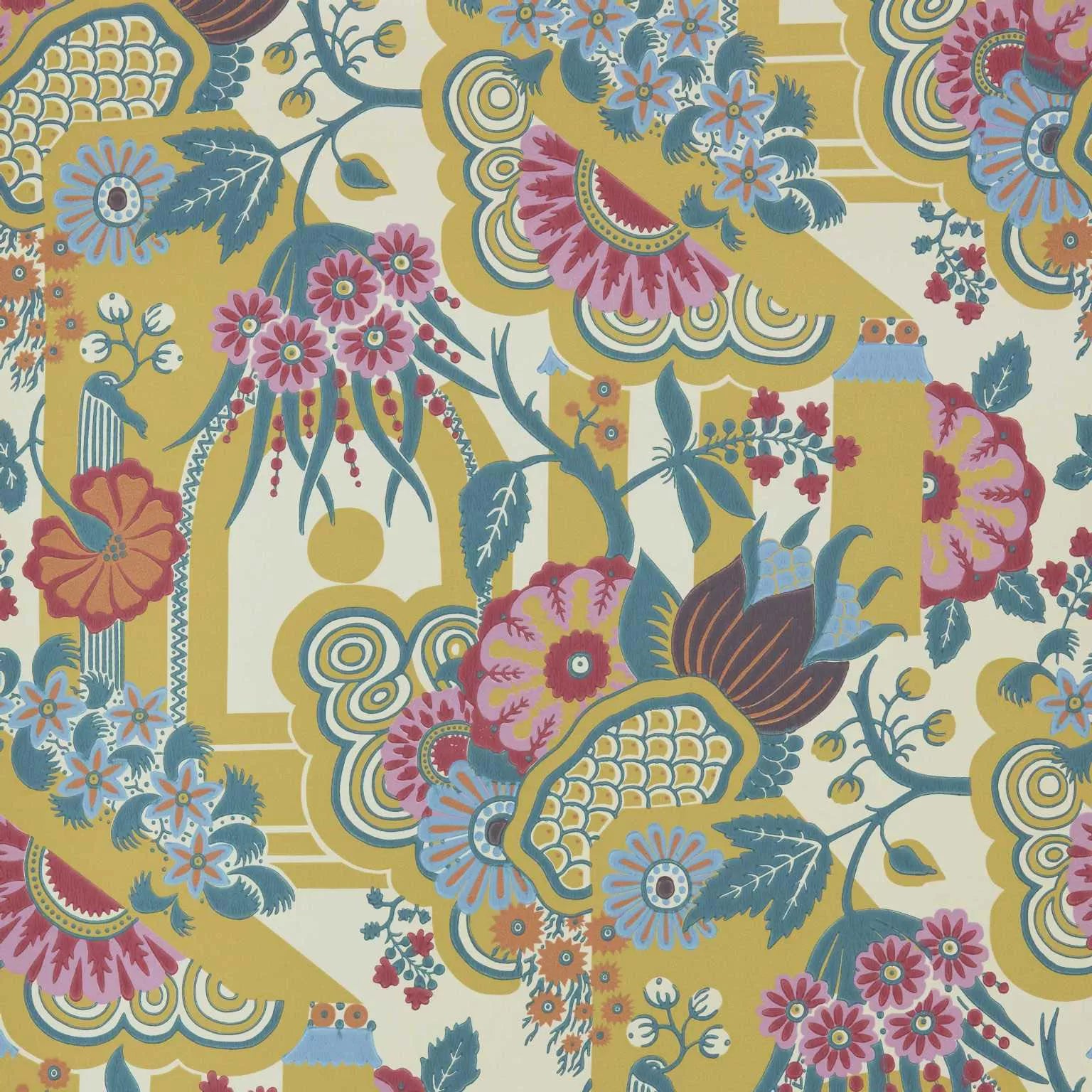 Pineapple Garden Wallpaper by 1838  V&A Decorative Papers II Collection
