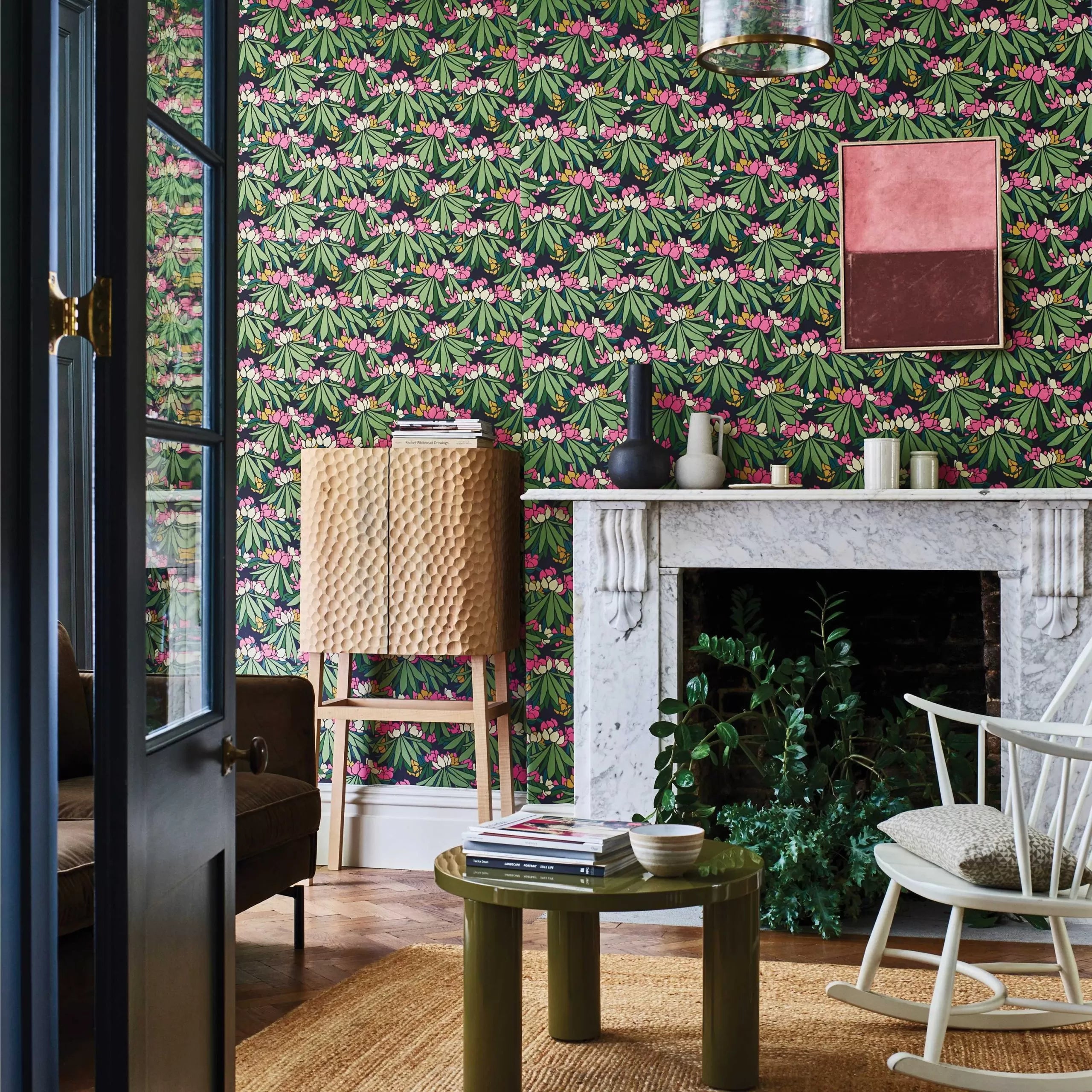 Rhododendron Wallpaper by 1838 V & A Decorative  Papers II Collection