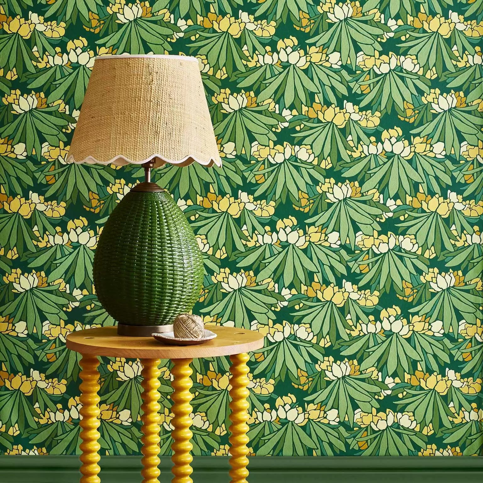 Rhododendron Wallpaper by 1838 V & A Decorative  Papers II Collection