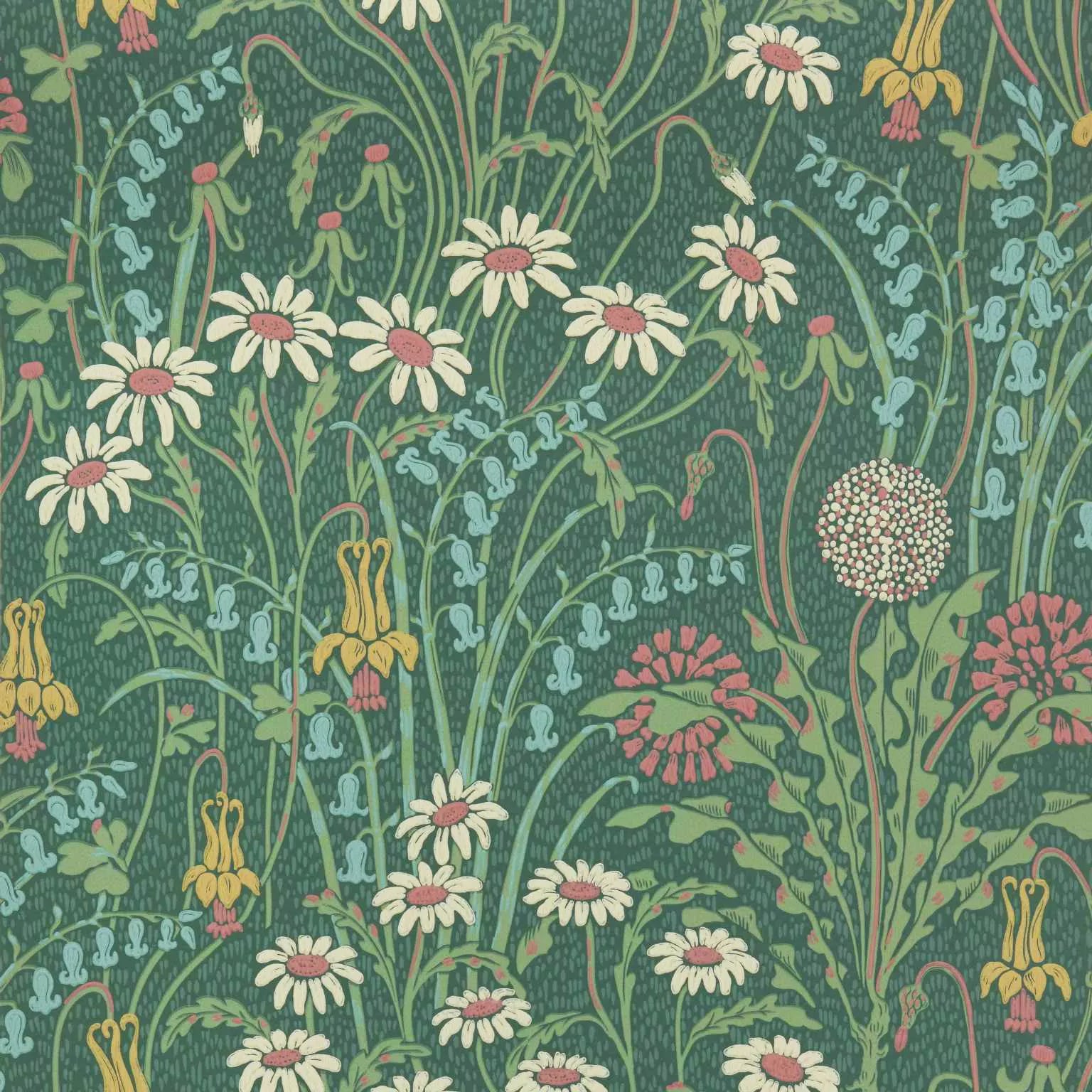 Flower Meadow Wallpaper by 1838  V&A Decorative Papers II Collection