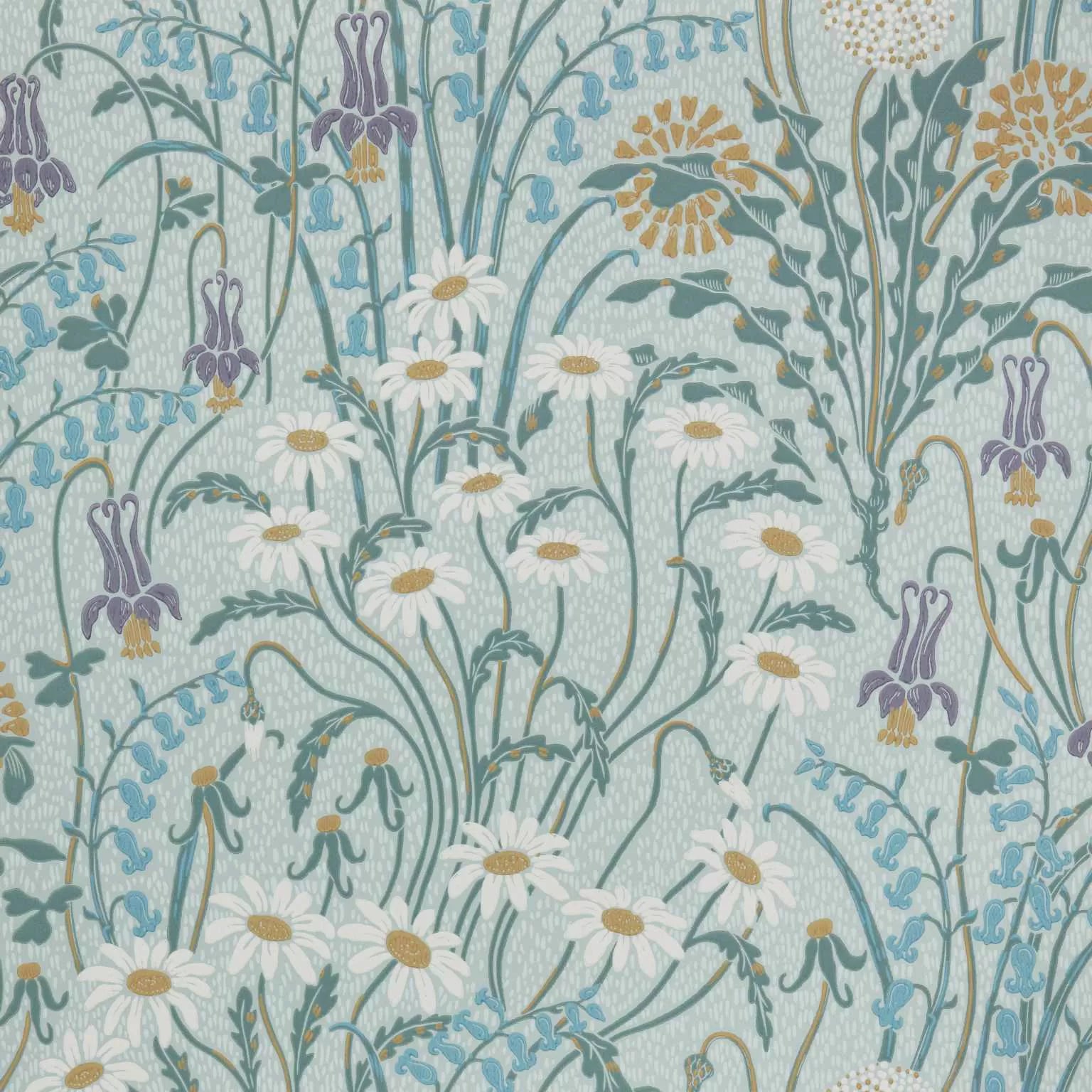 Flower Meadow Wallpaper by 1838  V&A Decorative Papers II Collection
