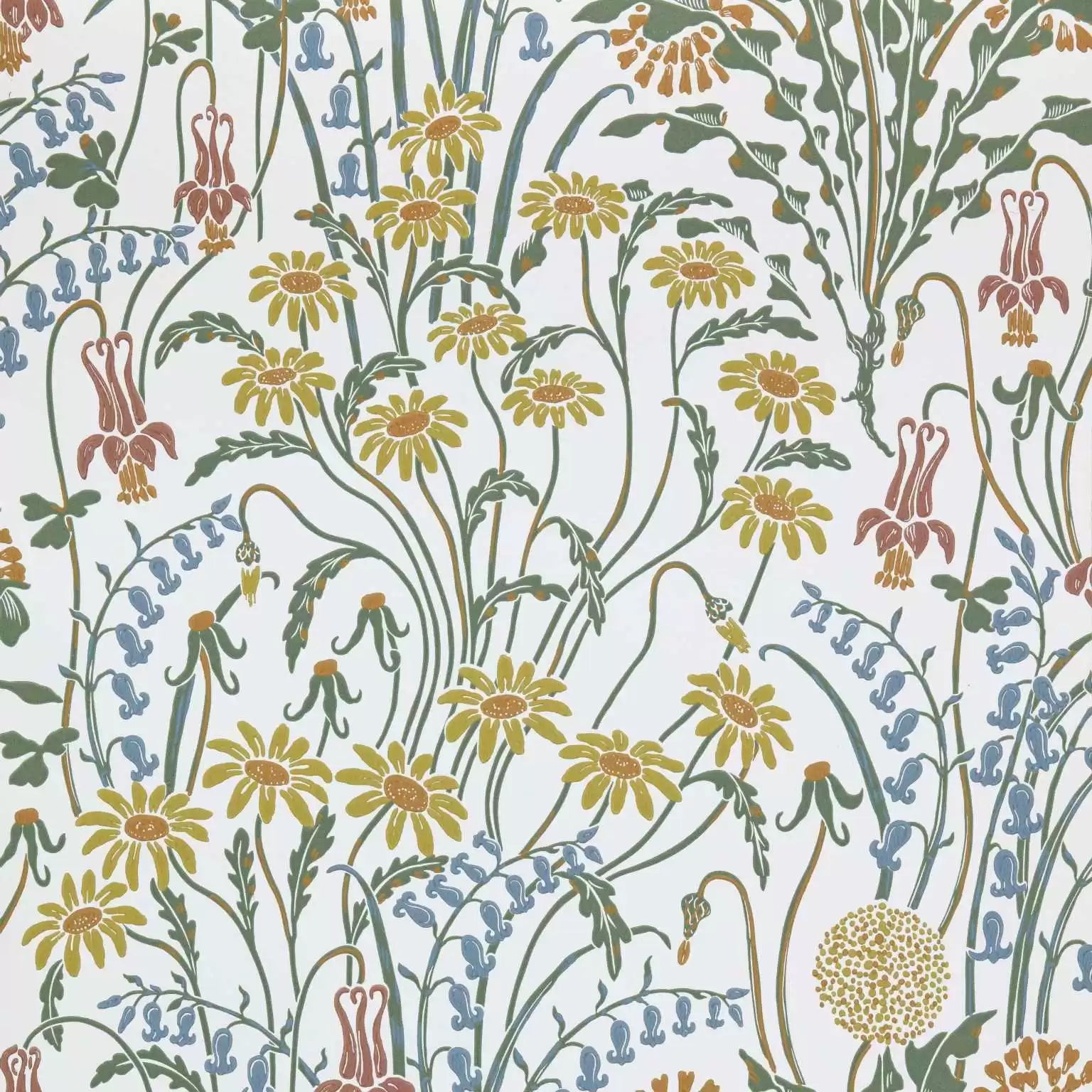 Flower Meadow Wallpaper by 1838  V&A Decorative Papers II Collection