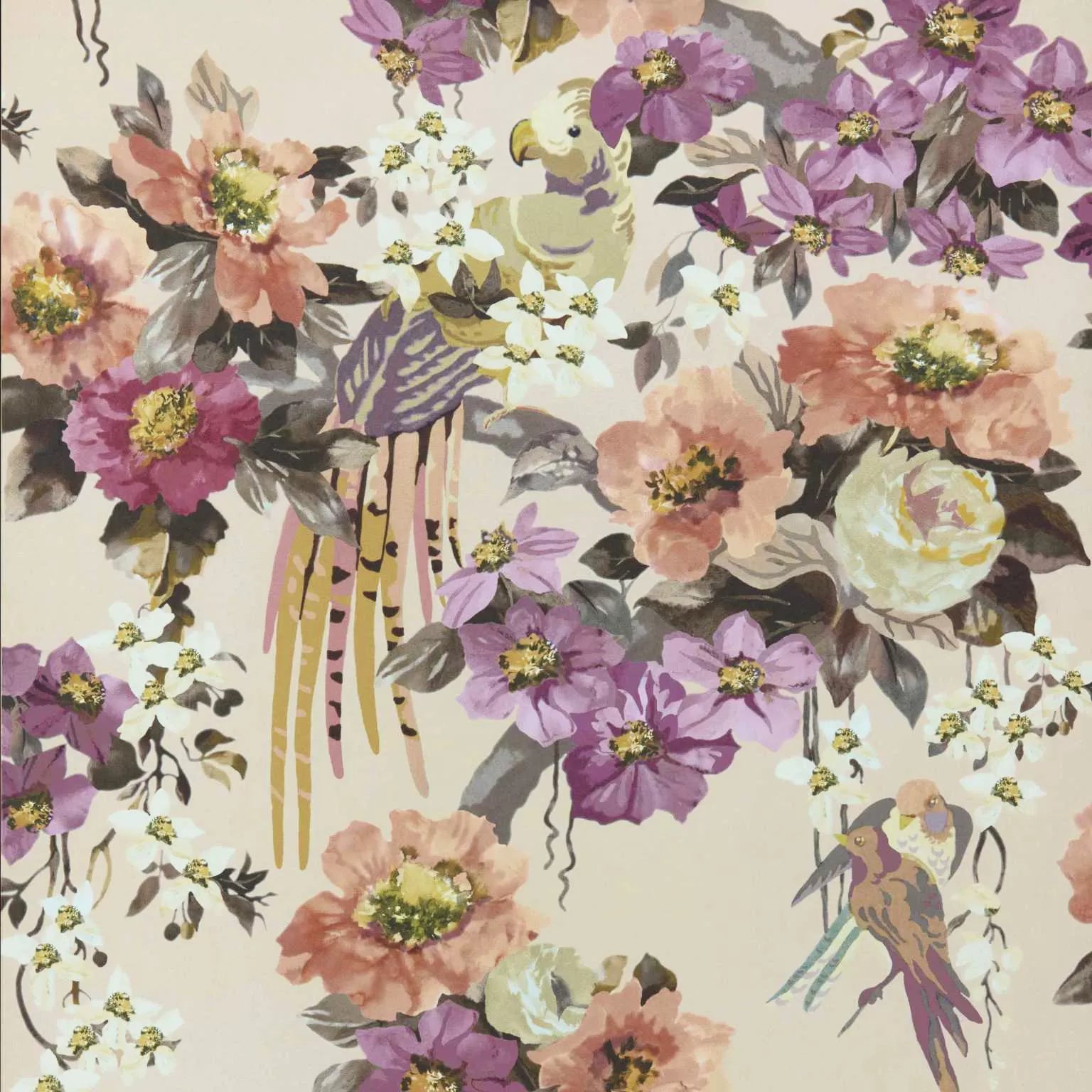 Floral Serenade Wallpaper by 1838 V&A Decorative Papers Collection II