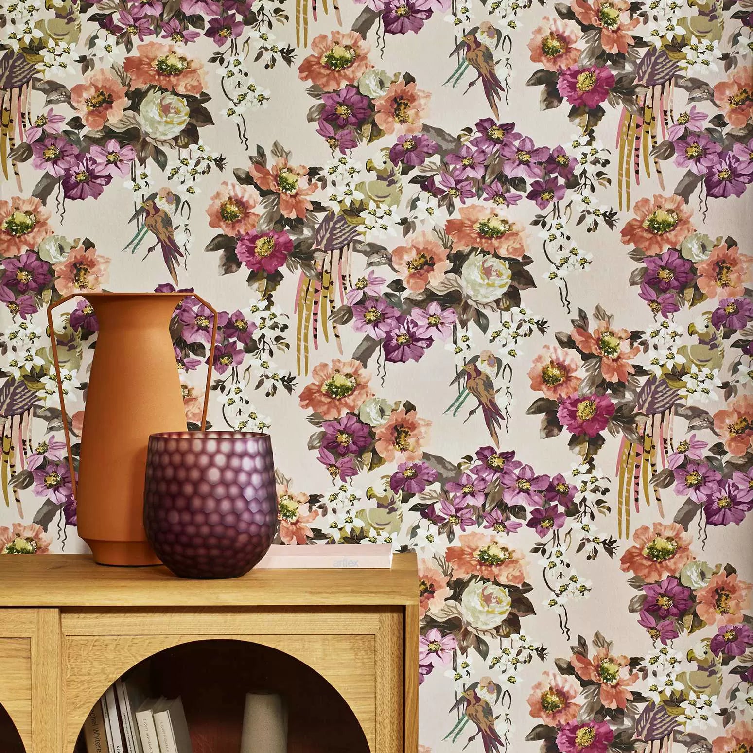Floral Serenade Wallpaper by 1838 V&A Decorative Papers Collection II
