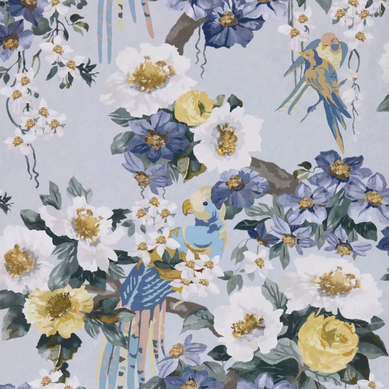 Floral Serenade Wallpaper by 1838 V&A Decorative Papers Collection II