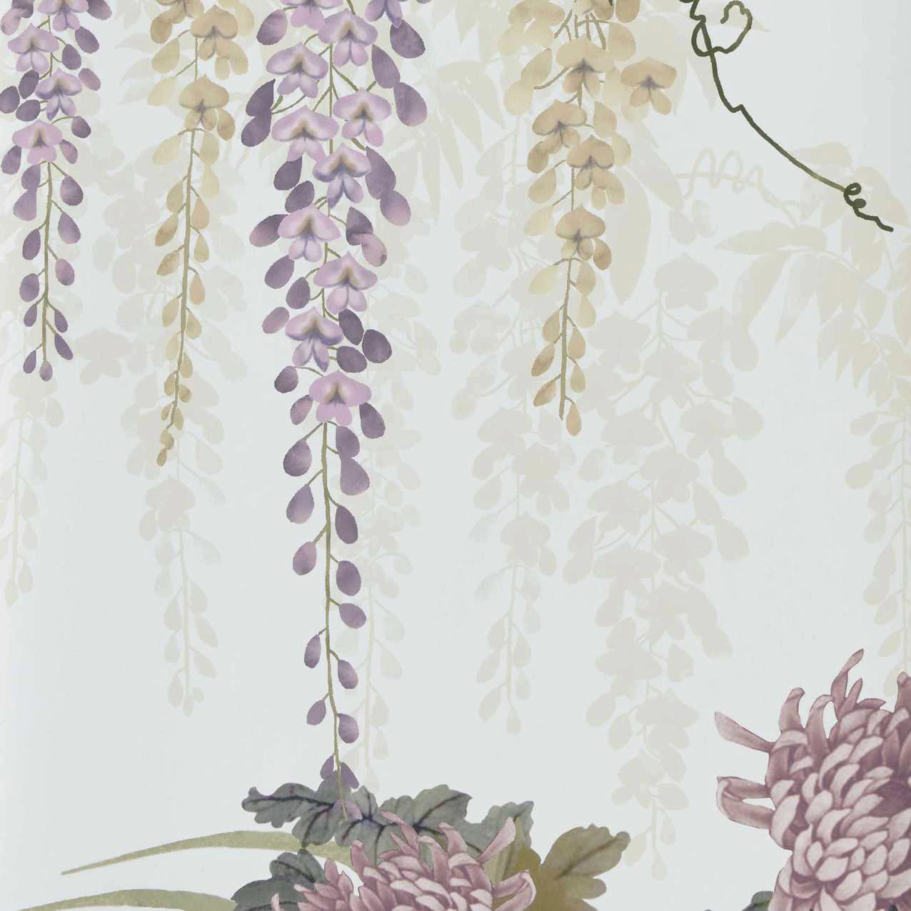 Wisteria Bloom Mural V&A and 1838 Collaboration