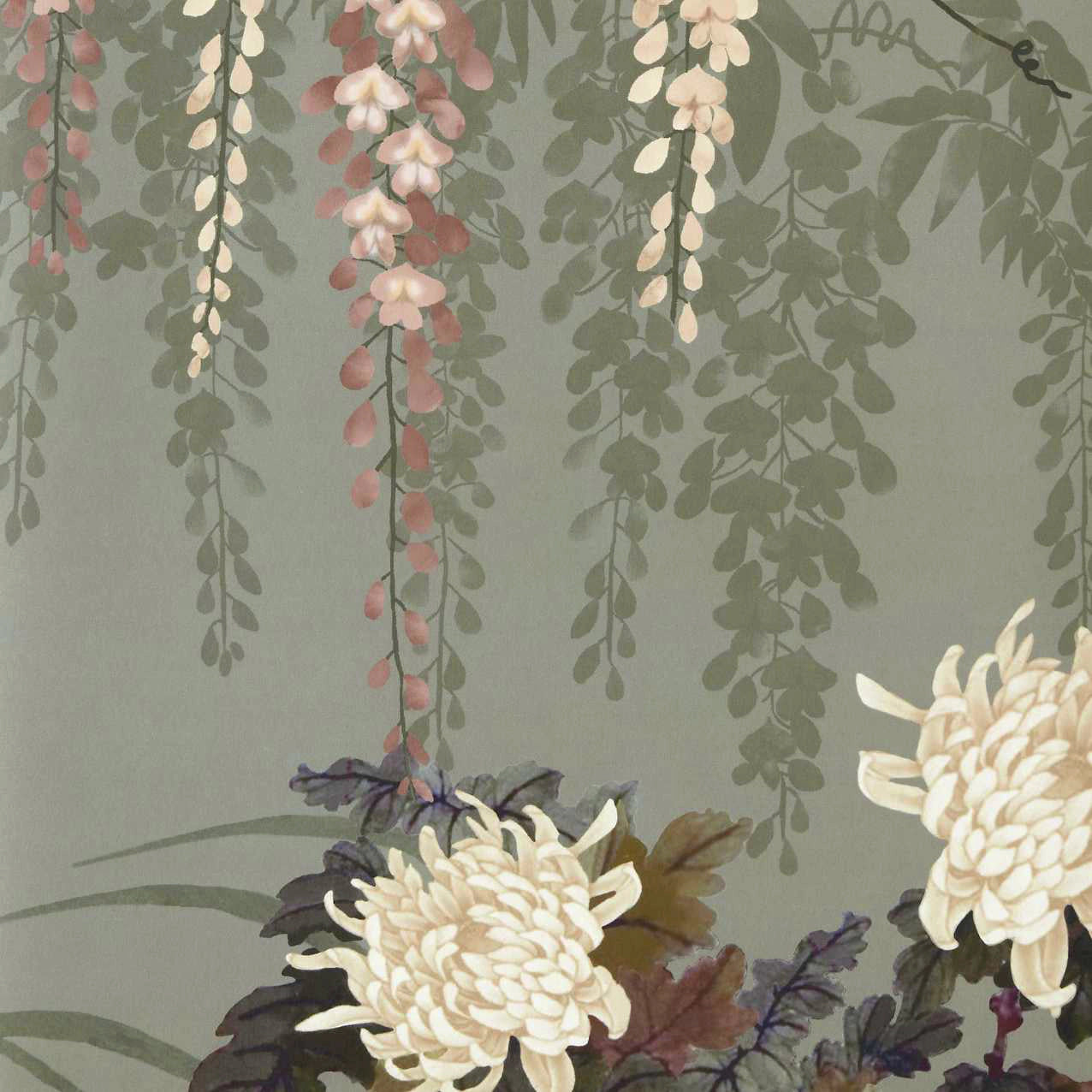 Wisteria Bloom Mural V&A and 1838 Collaboration