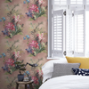 Lilliana Luxury Floral Grasscloth Wallpaper by 1838