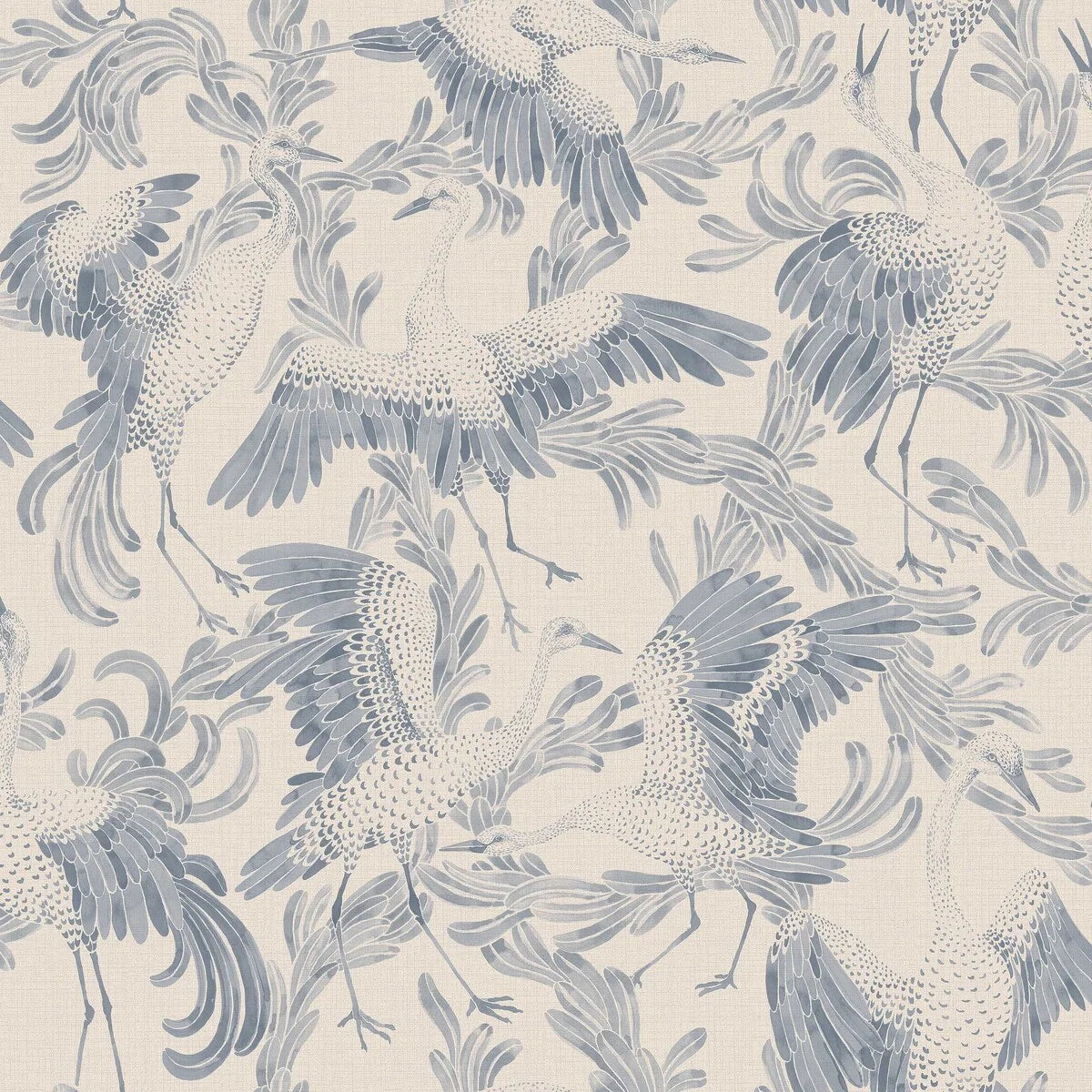 Dancing Crane Wallpaper by Boråstapeter