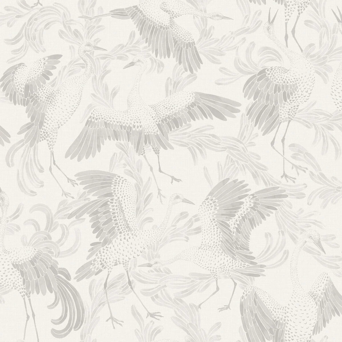 Dancing Crane Wallpaper by Boråstapeter